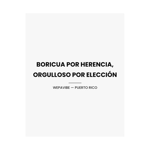 Boricua Por Herencia — Póster