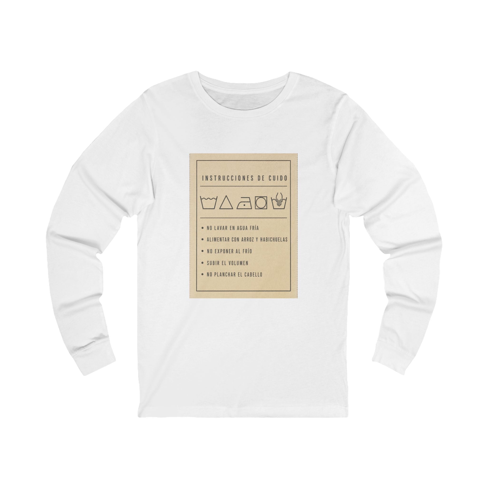 Instrucciones de Cuido — Camisa Manga Larga