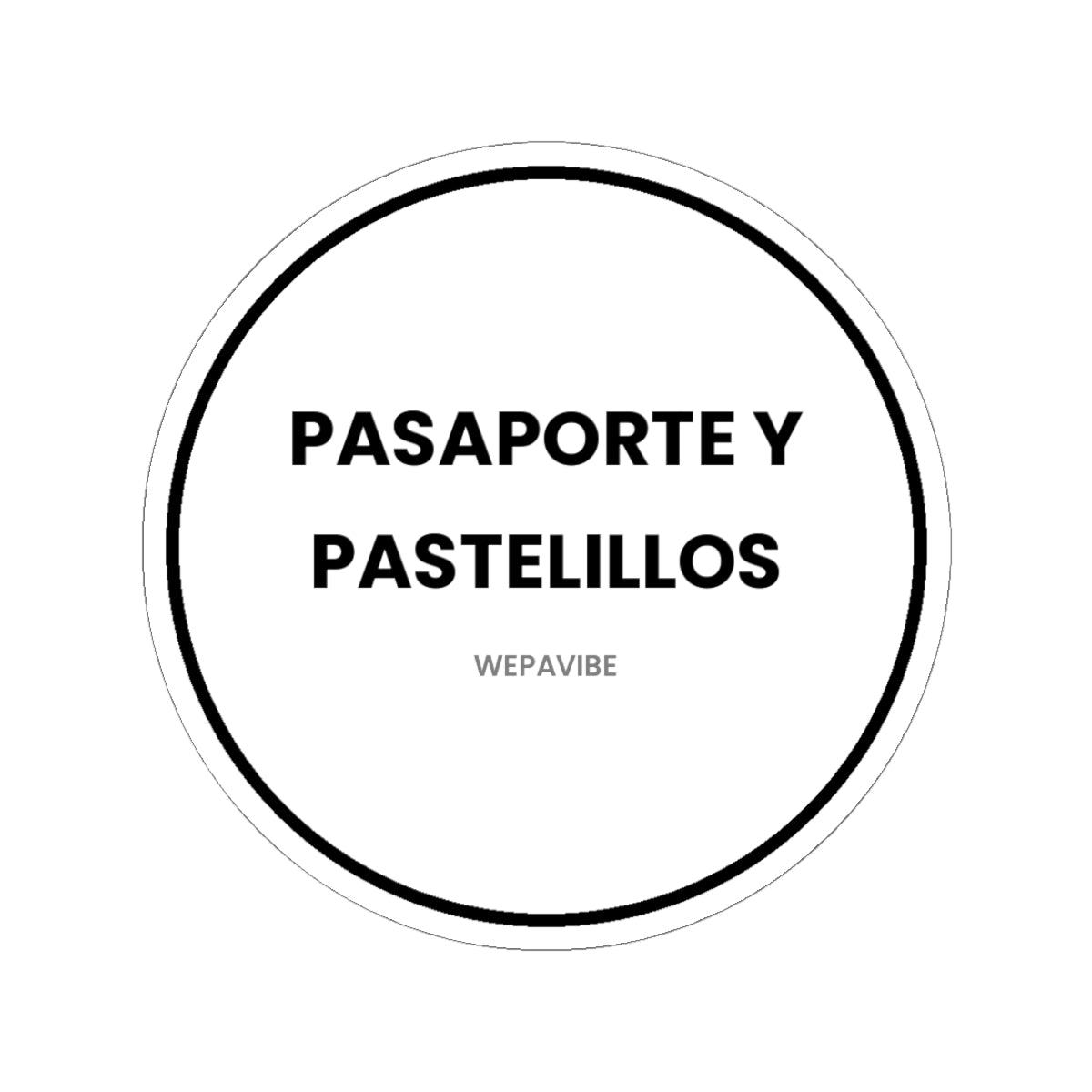 Pasaporte y Pastelillos — Sticker
