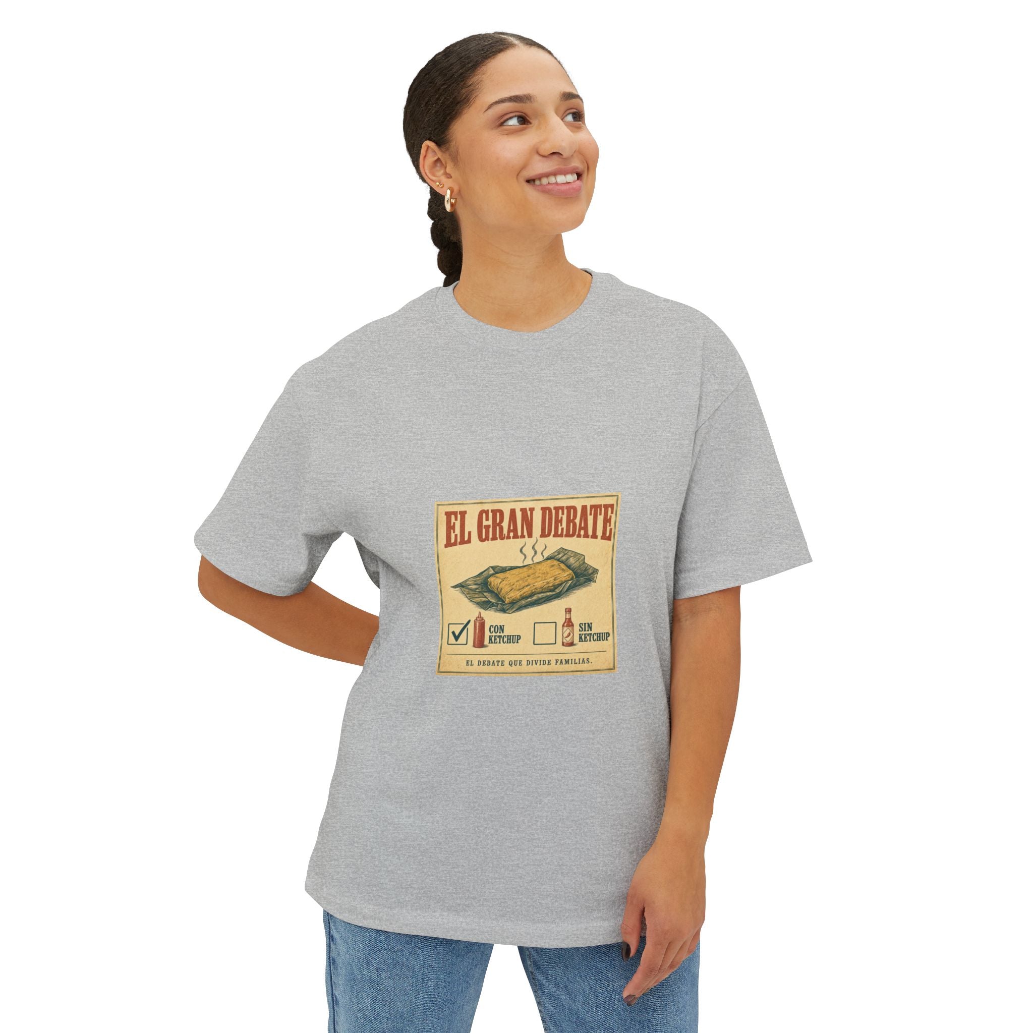 El Gran Debate: Pastel Con o Sin Ketchup — Camiseta