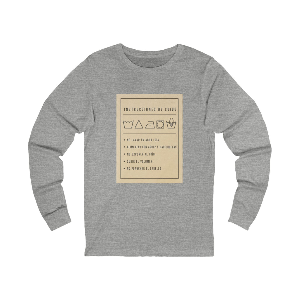 Instrucciones de Cuido — Camisa Manga Larga