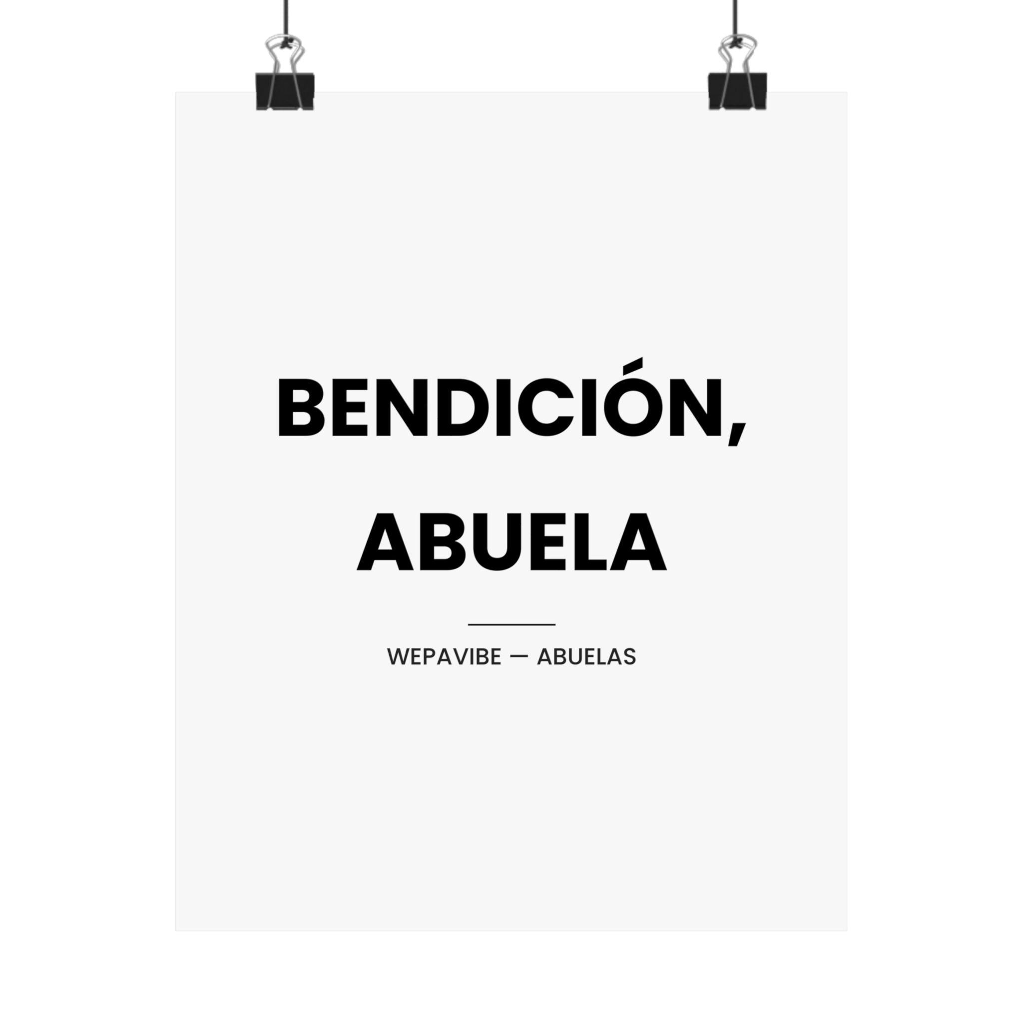 Bendición, Abuela — Póster