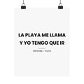La Playa Me Llama y Yo Tengo Que Ir — Póster
