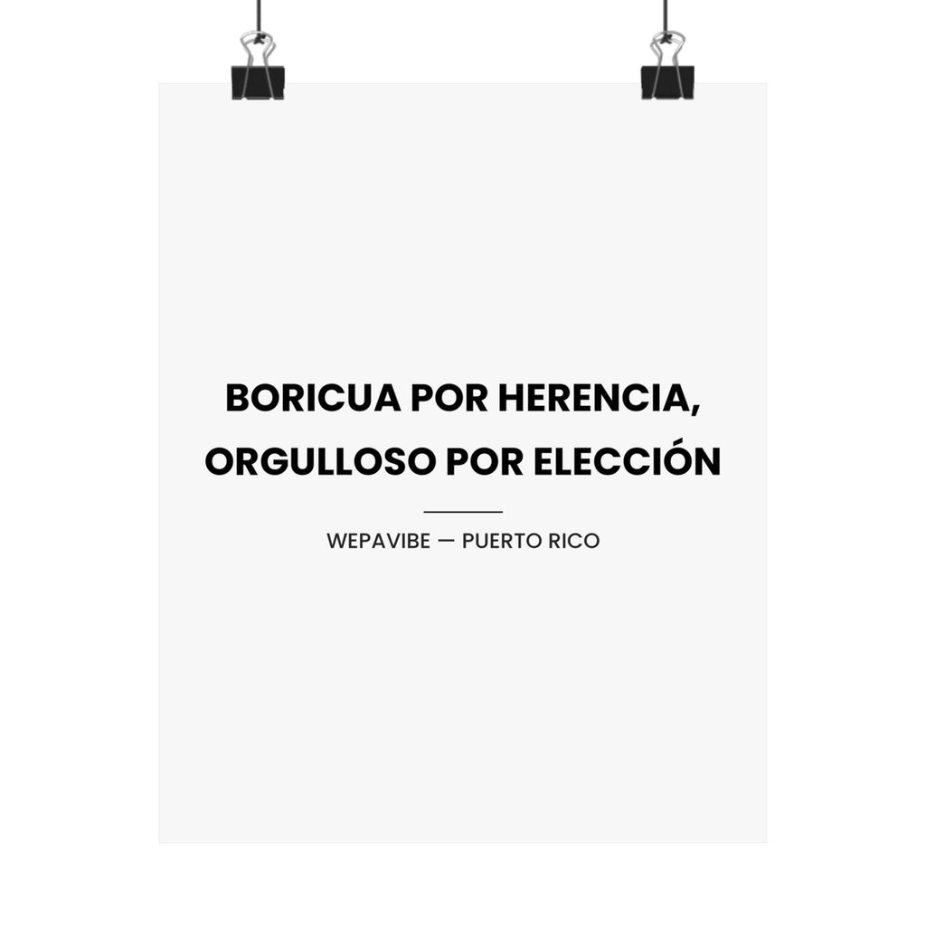 Boricua Por Herencia — Póster