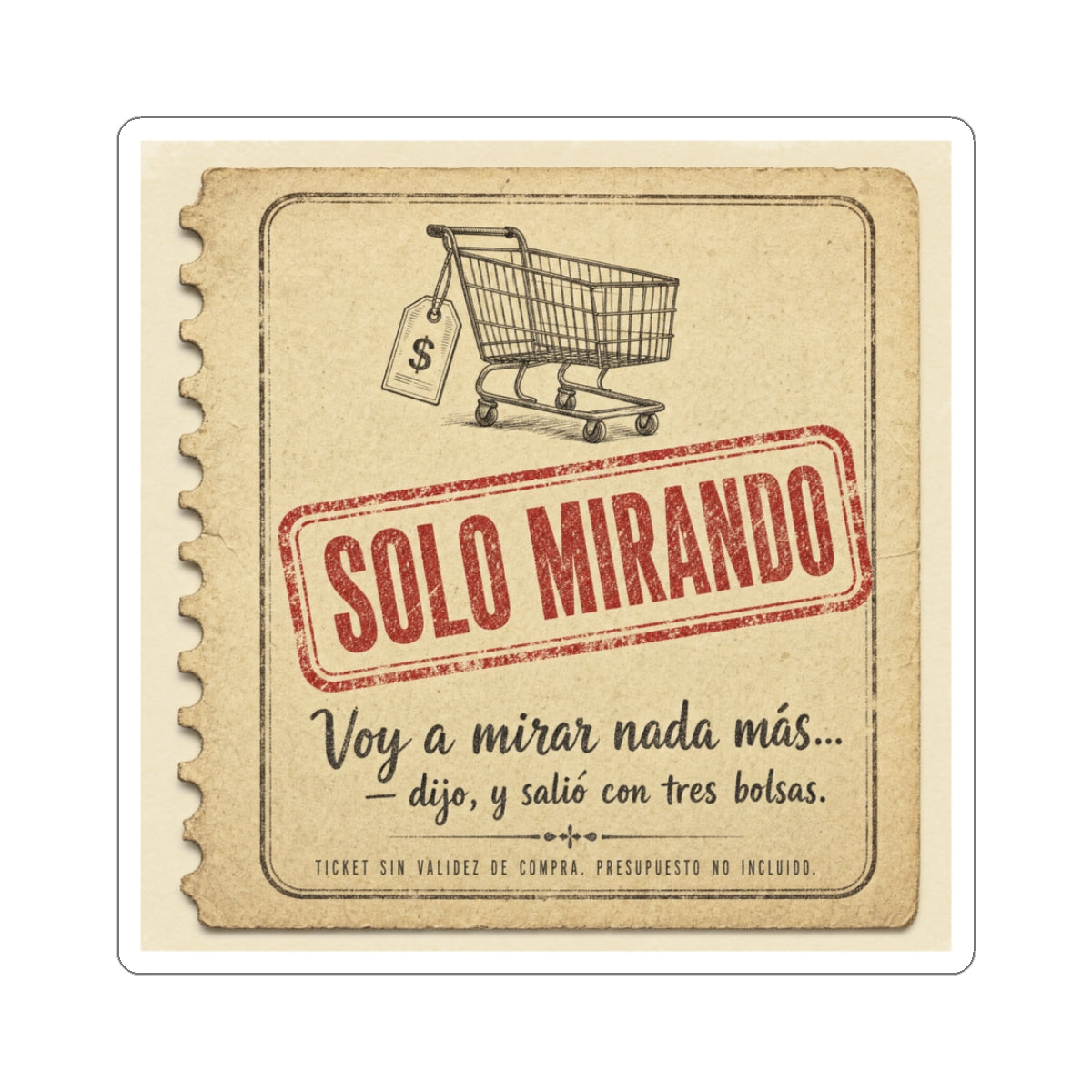 Solo Mirando — Sticker