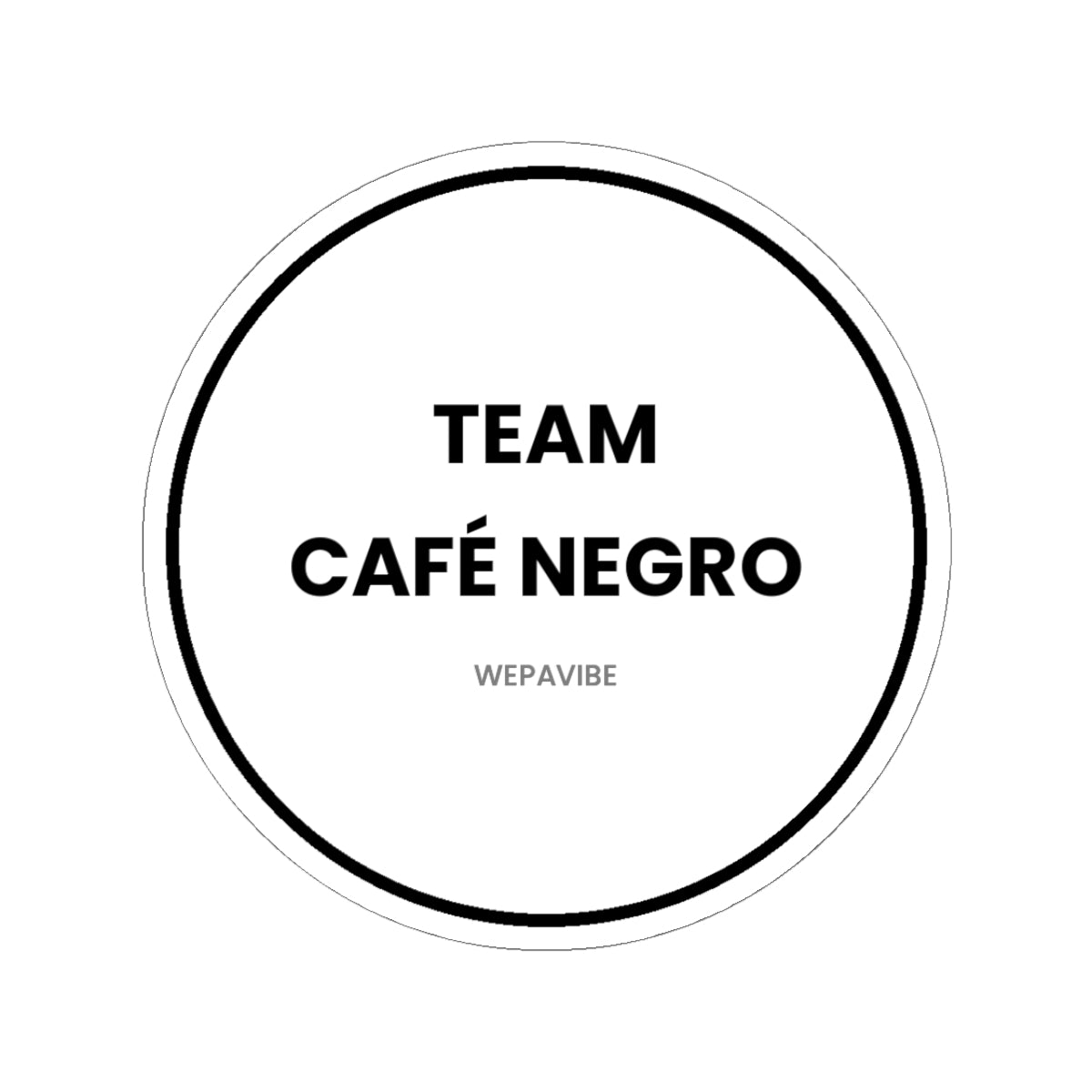 Team Café Negro — Sticker