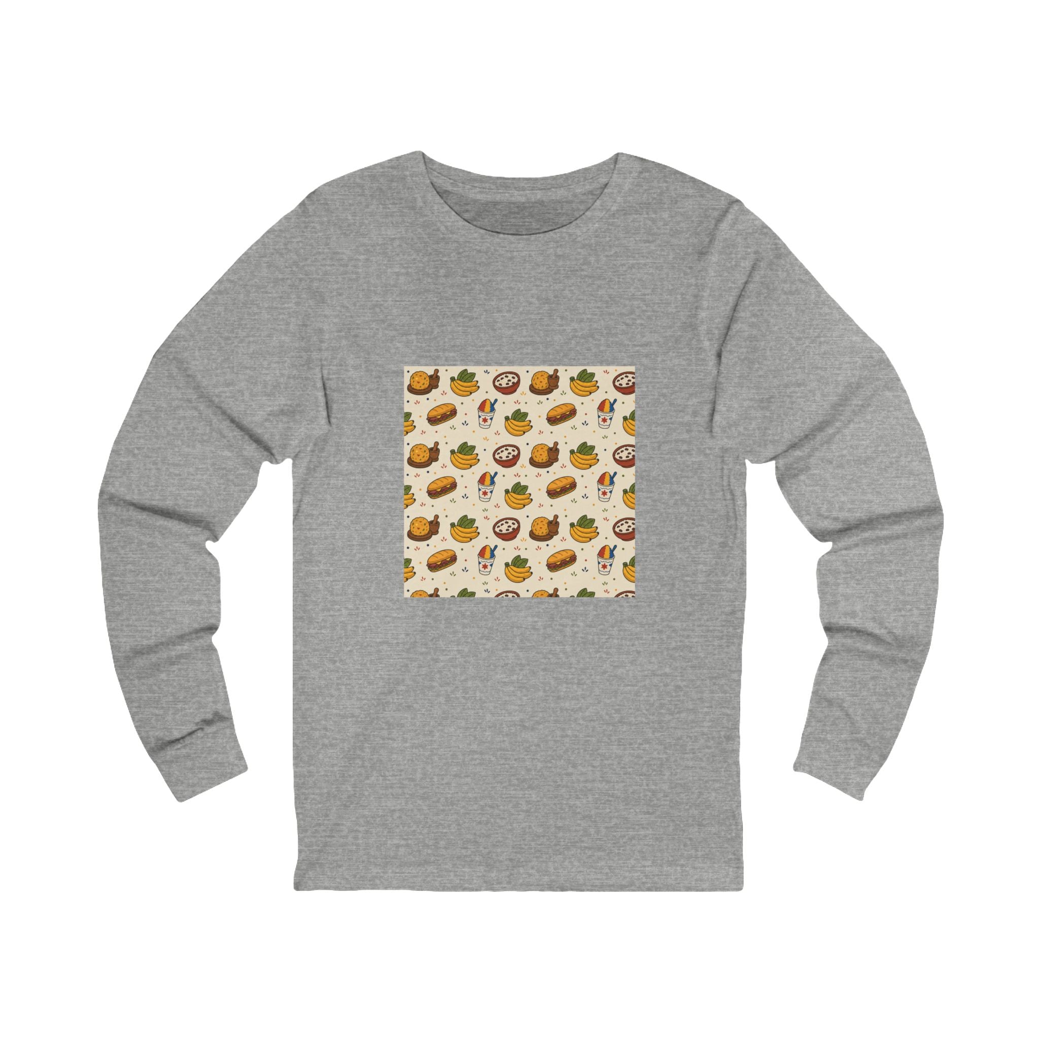 Patrón Comida Boricua — Camisa Manga Larga
