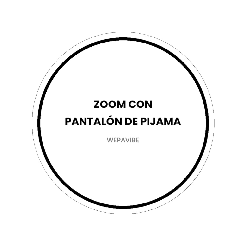 Zoom con Pantalón de Pijama — Sticker