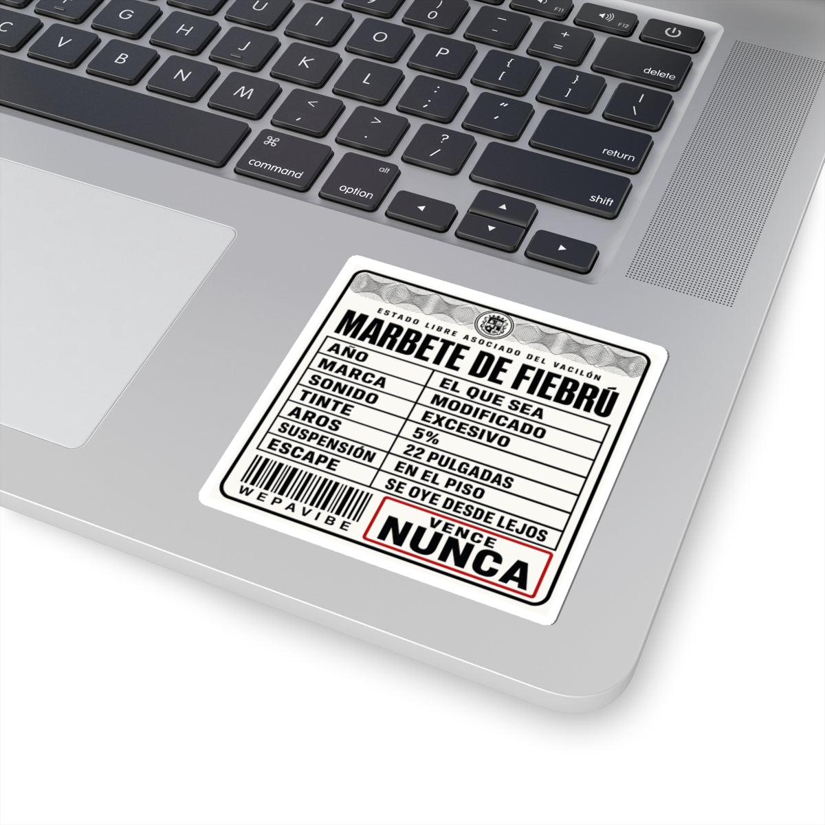 Marbete de Fiebrú — Sticker