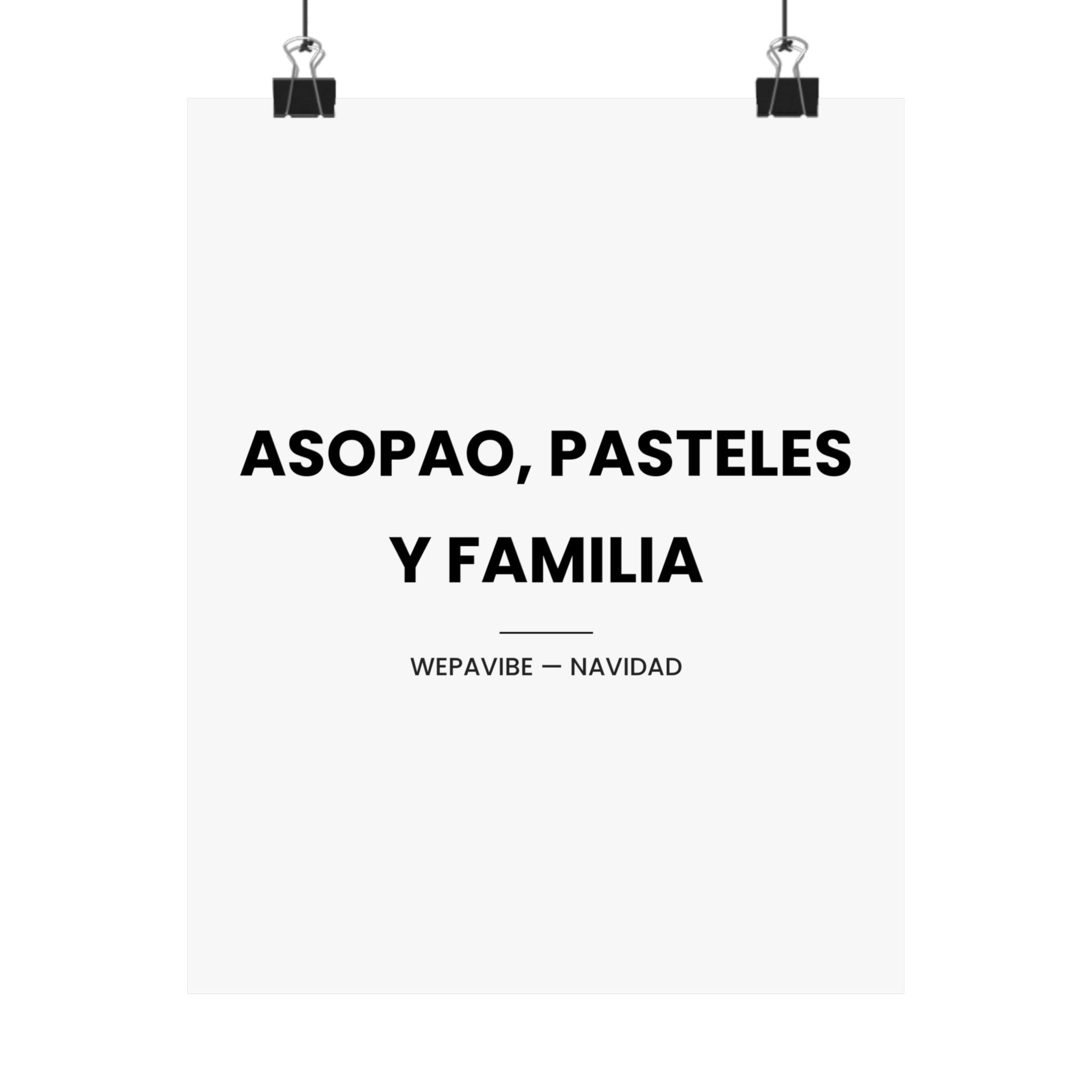 Asopao, Pasteles y Familia — Póster