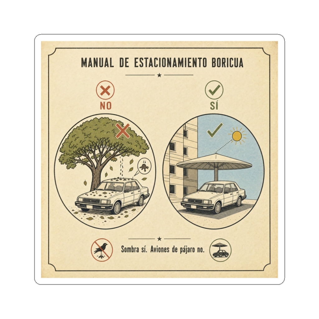 Manual de Estacionamiento Boricua — Sticker