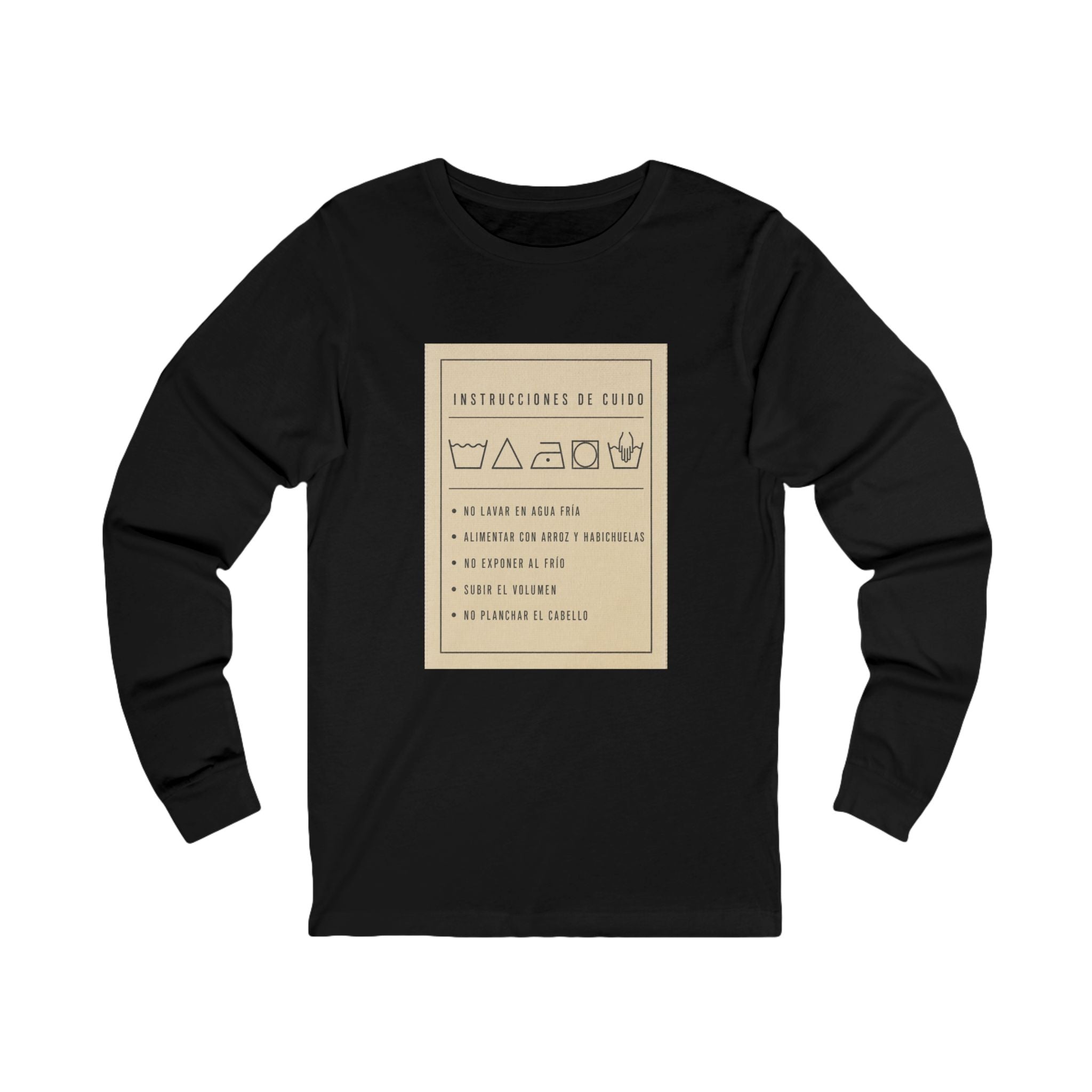 Instrucciones de Cuido — Camisa Manga Larga