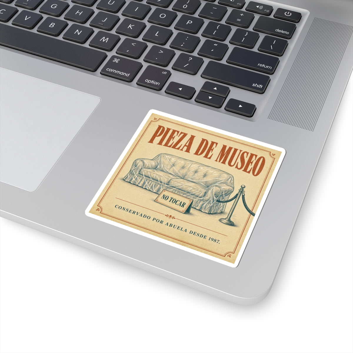 Pieza de Museo: El Sofá de Abuela — Sticker