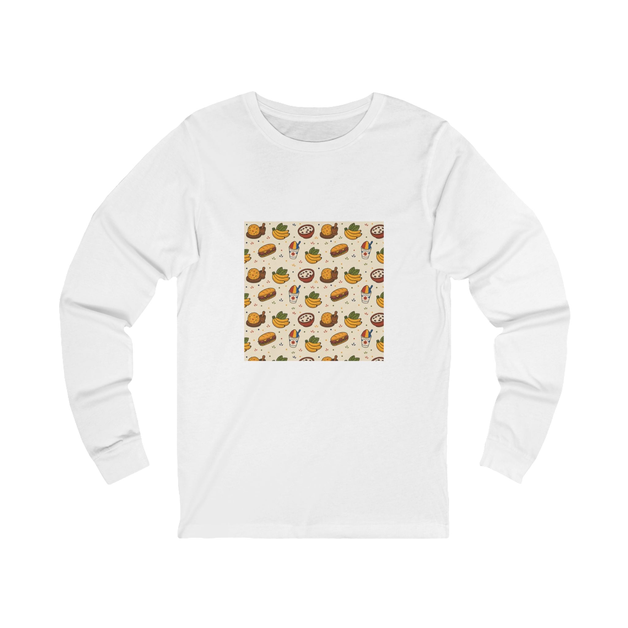 Patrón Comida Boricua — Camisa Manga Larga