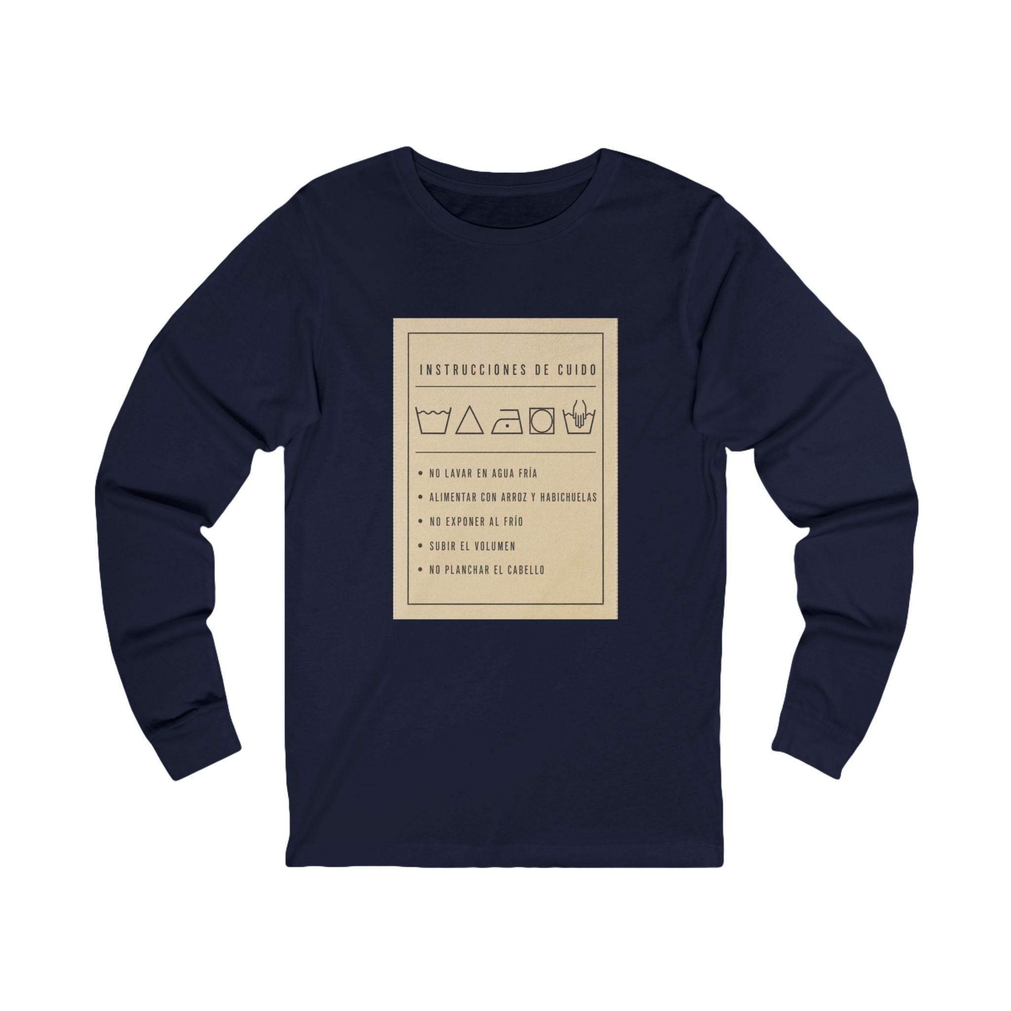 Instrucciones de Cuido — Camisa Manga Larga