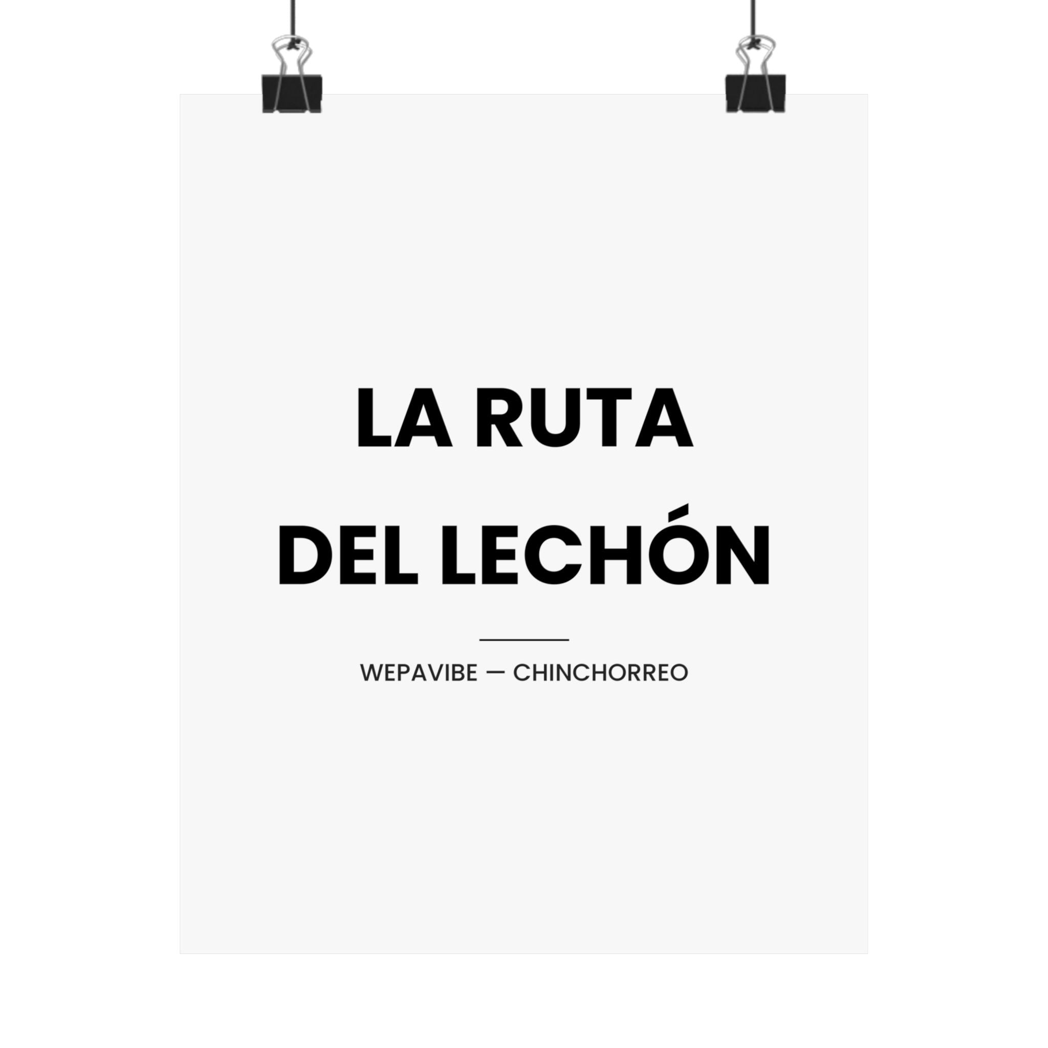 La Ruta del Lechón — Póster