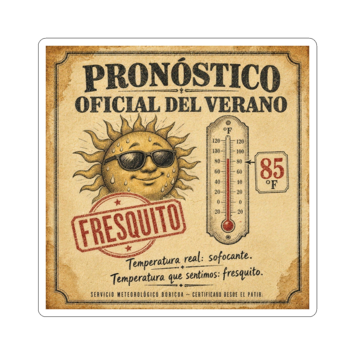 Pronóstico Oficial del Verano — Sticker