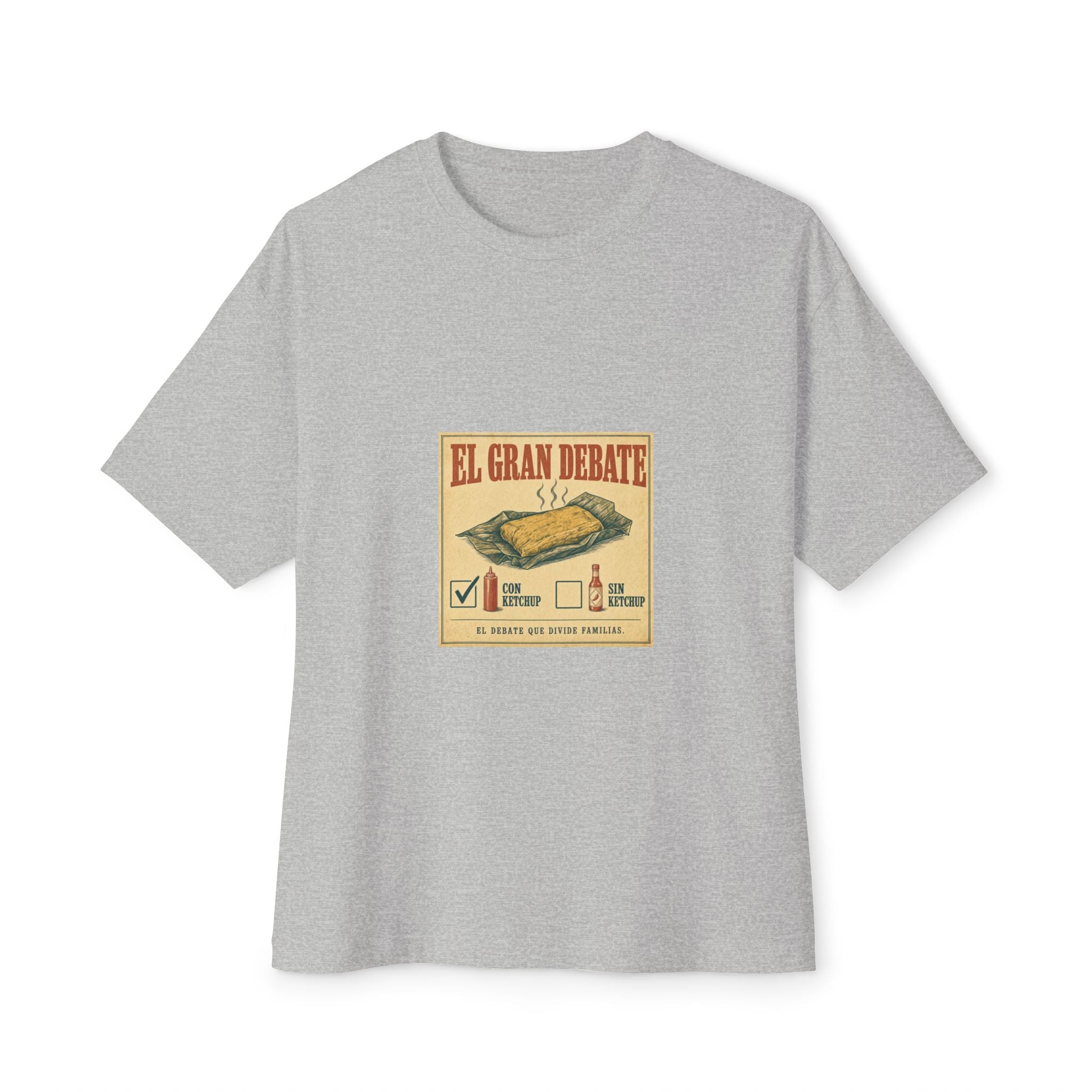 El Gran Debate: Pastel Con o Sin Ketchup — Camiseta
