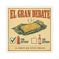 El Gran Debate: Pastel Con o Sin Ketchup — Sticker
