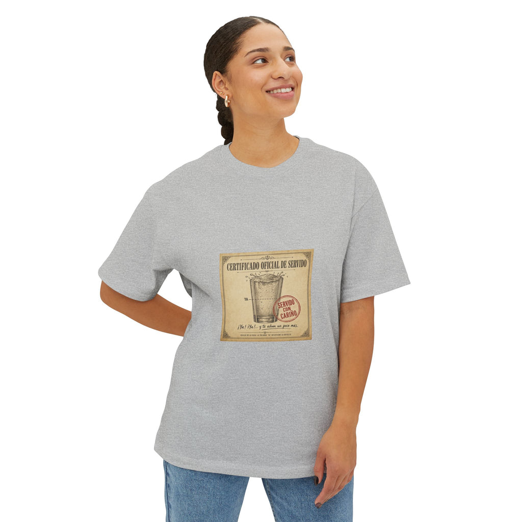 Certificado Oficial de Servido — Camiseta