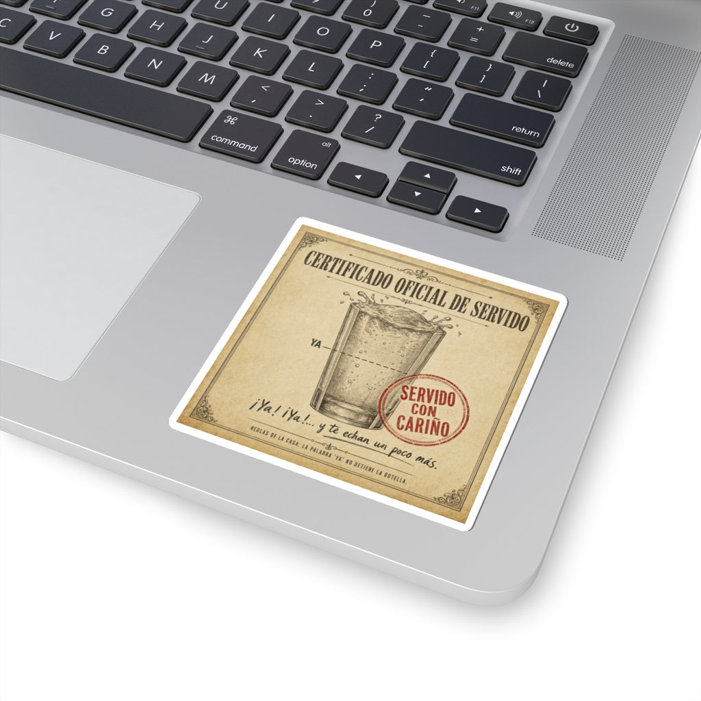 Certificado Oficial de Servido — Sticker