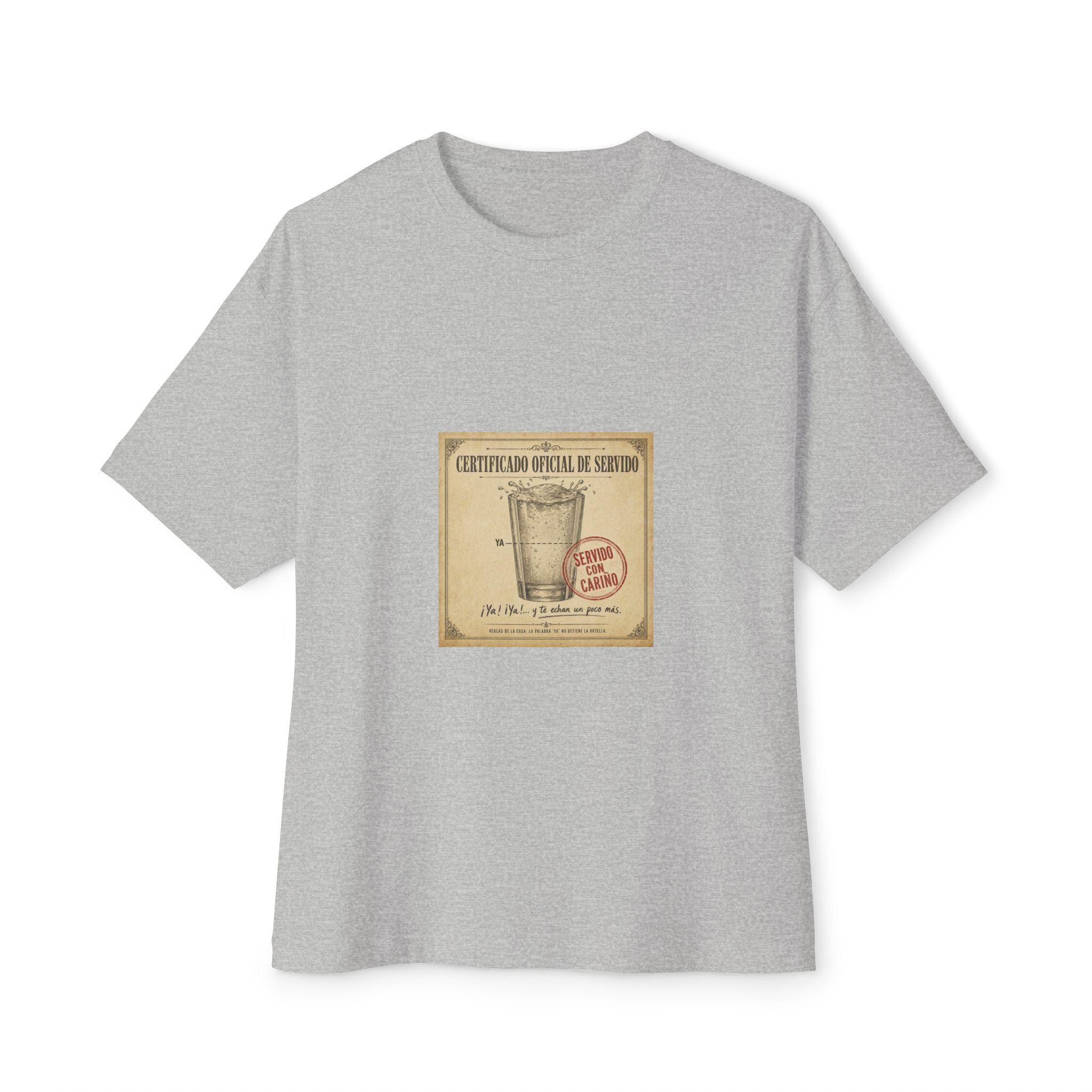 Certificado Oficial de Servido — Camiseta