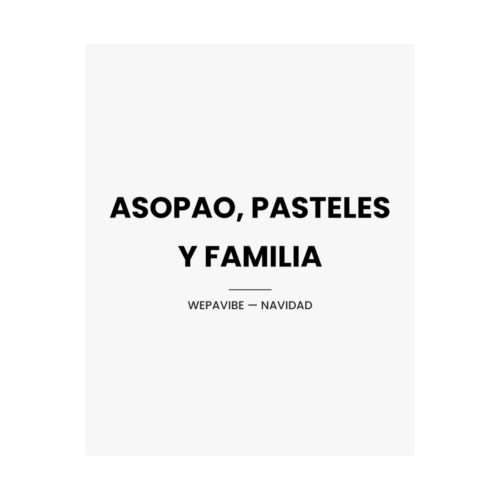 Asopao, Pasteles y Familia — Póster